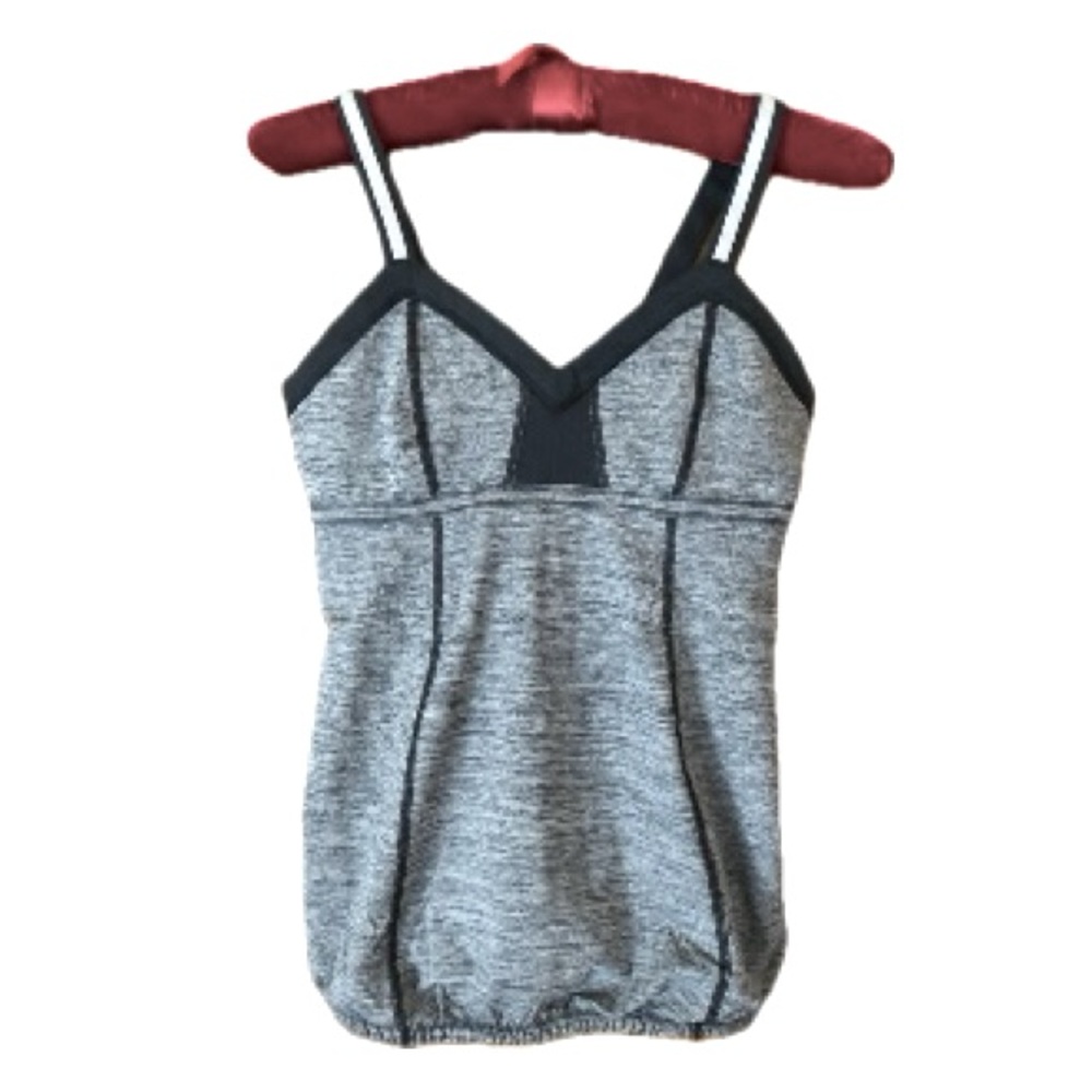 LULULEMON Athletica Yoga Runner Tank Top Shirt Zipper Pocket 6
